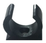 PVC tube clip plastic tube clip saddle horse shape