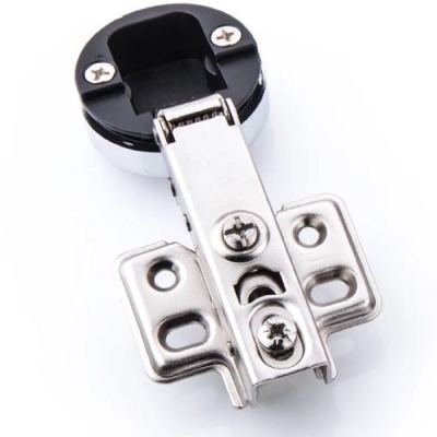 Iron hinge fixed small cold rolled steel glass display cabinet cabinet hinge plane pipe hinge