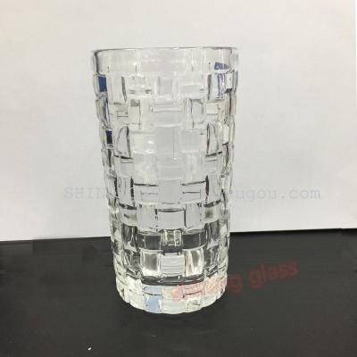High quality glass cup new design of water glass tumbler small vase