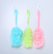 Qingzhi Brand New Large Plastic Long Handle Bath Brush Color Wash Cloth Mesh Sponge Wash Cloth Mixed Batch