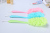 Qingzhi Brand New Large Plastic Long Handle Bath Brush Color Wash Cloth Mesh Sponge Wash Cloth Mixed Batch