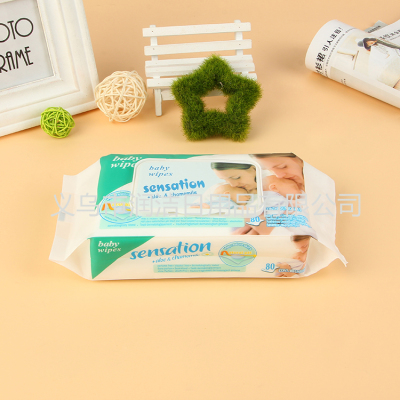 Factory direct selling mothers and children gentle wipes 80pcs baby wipes
