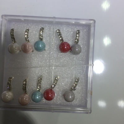 Korean version of the hook shell pearl earrings