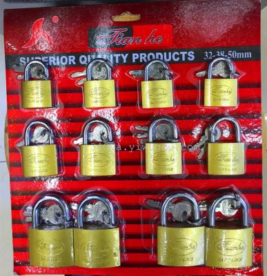 The new brand 25-32-38 light copper sand Sheng Tianhe combination lock