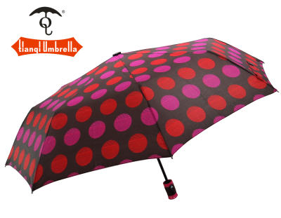 The new anti UV fashion dot windproof folding umbrella