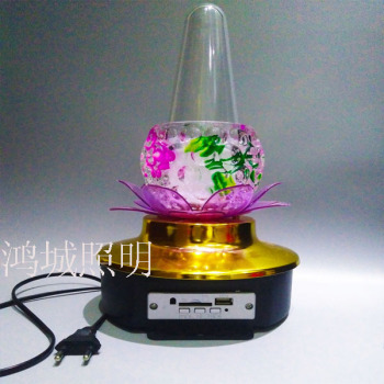 The music fountain lamp lights LED lighting small sun stage Lotus Temple