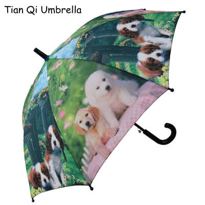 Anti ultraviolet ray dog child umbrella straight rod umbrella