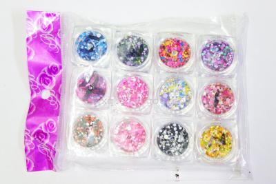 The latest popular Manicure circular fluorescent color chip Sequin glitter