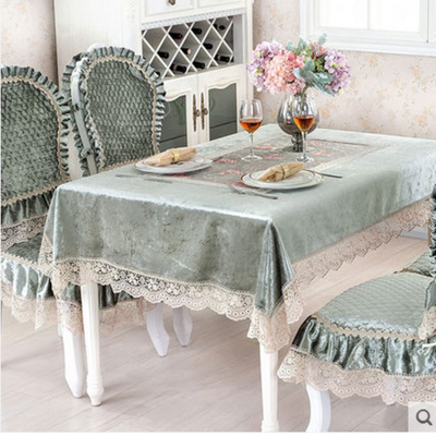 The table napkin cloth velvet Lianyi table cloth cushion covers with cover