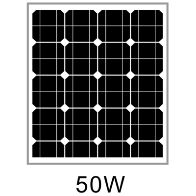 50W Solar panel  MONO crystalline solar PV modules