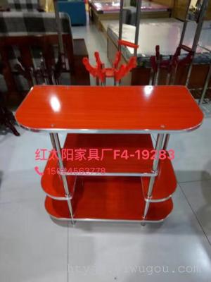 Red sun furniture factory density board simple television frame African export wood panel TV cabinet1