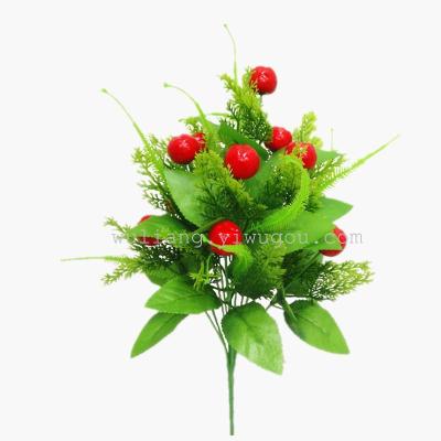 Factory direct simulation of plant fruit bouquet of interior decoration 12 cherry