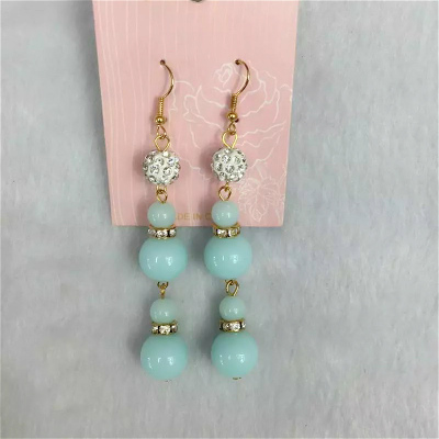 Cute fashion popular acrylic ball clay rings all-match lady Earrings