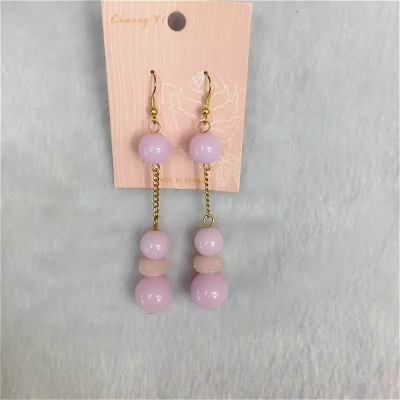 Simple fashion chain acrylic lady temperament Fashion Earrings