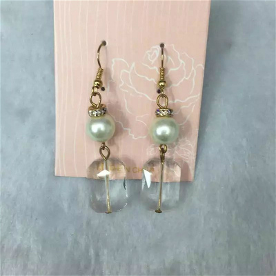 Fashion crystal pearl earrings all-match lady lovely temperament