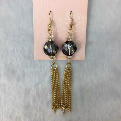 Simple style, simple chain, lovely temperament, Crystal Earrings