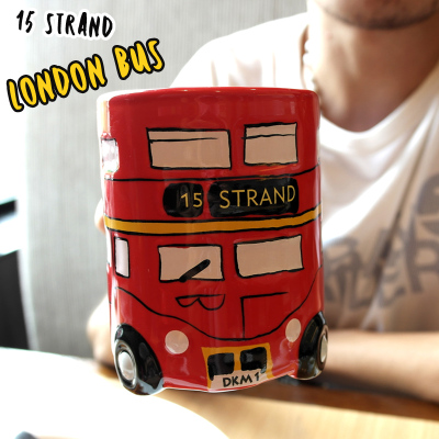 The British style of the London bus ceramic cup creative Mug Cup car cup London bus bus