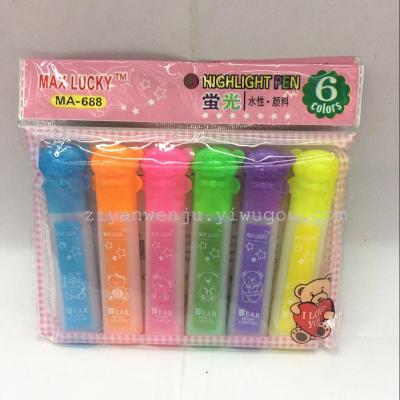 MA-688 Fluorescent Pen Colorful Fragrance Candy Color Fluorescent Marker