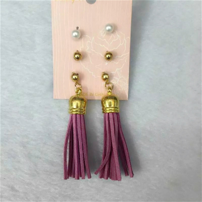 Korean fashion cashmere Pearl Earrings temperament lovely lady