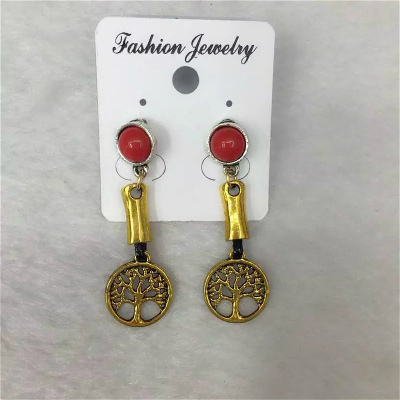 Fashion bright red bead fashion accessories ladies creative Earrings