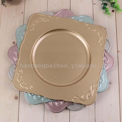 Plastic tray plastic products of European fashion square plate plate