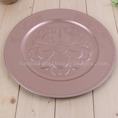 Plastic tray plastic products of European fashion plate circular flower plate