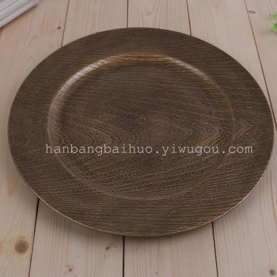 The Creative Department of bronze retro plastic plates plate plastic products of European fashion plate