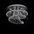 Modern Jellyfish Crystal Chandeliers LED Lamp Pendant Ceiling Lighting Fixture for Dining Room Bedroom Living Room