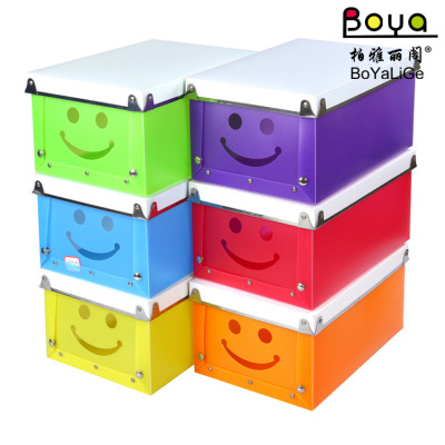 Korea creative explosion of PP plastic metal edging box buckle face multi-function receive candy color series