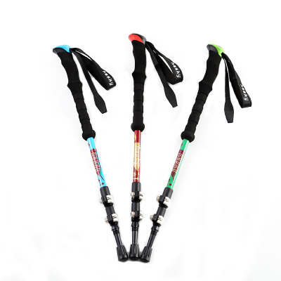 Three section of the factory direct sales of carbon outside the mountain climbing stick outdoor cane