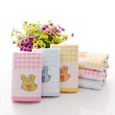 Inventory cotton cotton gauze towel without twist printing cute cartoon towel