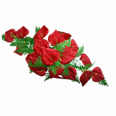 Artificial silk flower plant simulation rose wedding decoration floral Calla flower head 18