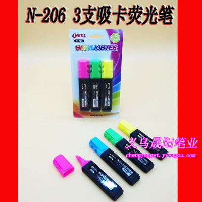 Deutsche Highlighter N-206 3 suction card holding company accounting mark marker pen