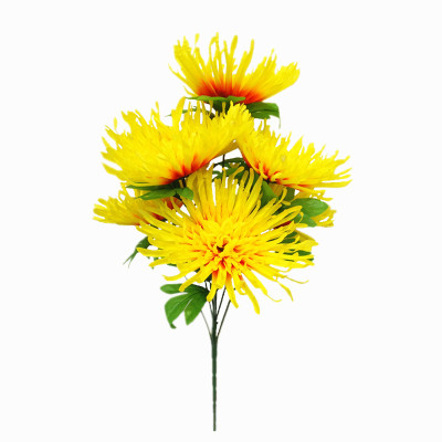 Artificial flowers Tomb-sweeping Day worship activities rose floral decoration 7 life simulation gold Chrysanthemum