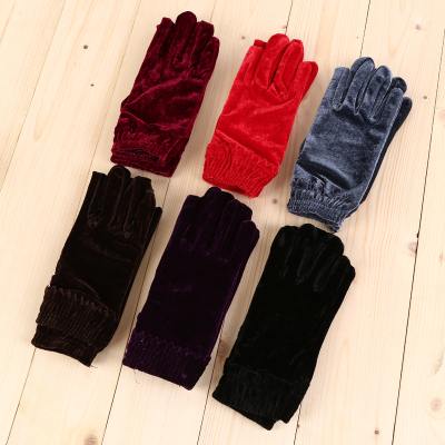 Velvet glove fashion show antiskid gloves golf gloves.
