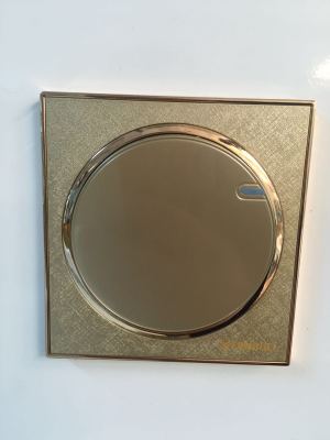 Circular golden golden gold V1 series boutique 86 home installed wall switch electrical appliances