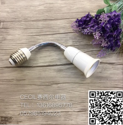 Lamp holder E27 10 cm long connection wire ABS material