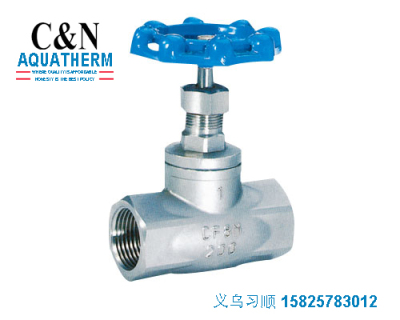 Stainless steel high temperature internal thread stop valve,  resistant stainless steel valve