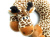 Three-dimensional giraffe cartoon u-shaped pillow personality vertebra u-shaped pillow vigorously nap vacation artifact travel pillow
