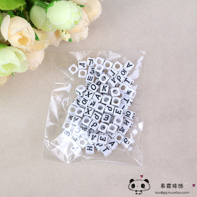 Manual beads DIY beads material accessories acrylic letter beads