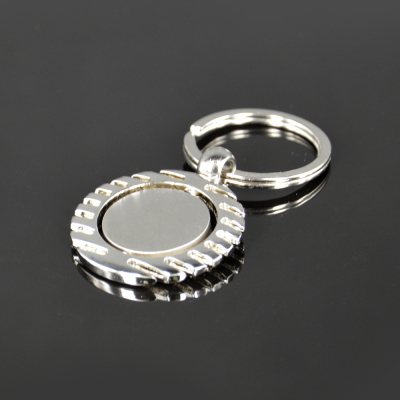 High-grade large rotary alloy key ring