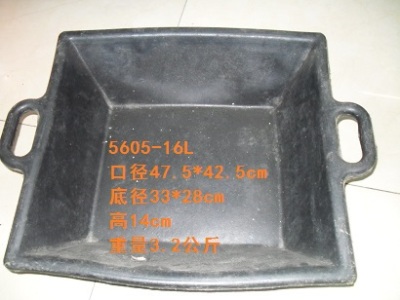 The supply of rubber barrels. Rubber square barrel. Plastic bucket. Garden bucket 16L
