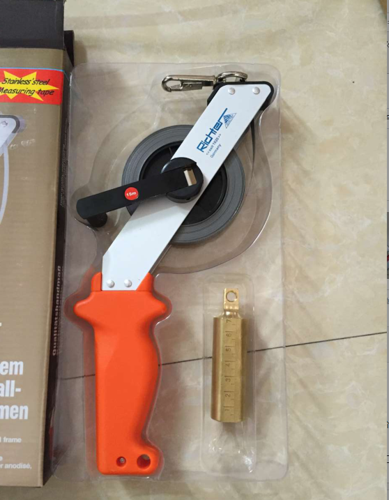 测深量油尺深度尺测量工具钢卷尺测量液体钢尺铜头吊坠五金工具