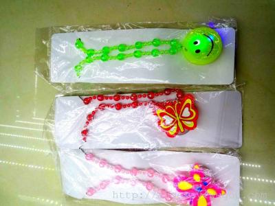 Led Glowing Necklace Children's Soft Glue Luminous Necklace Christmas Luminous Necklace