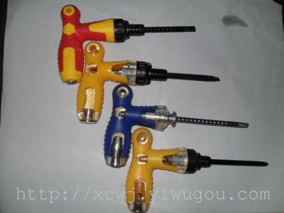 T type ratchet screwdriver, ratchet screwdriver, three transparent screwdriver