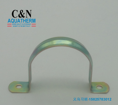 A pipe clamp pipe buckle hoop type U card support tube