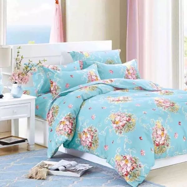 厂家直销柔丝棉床上用品布料三件套六件套四件90