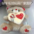 Big red heart bear Valentine's Day Wedding Doll bear hat red teddy bear