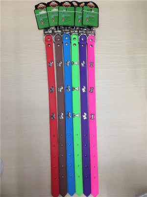 Factory Direct Sales in Stock Wholesale Dog TPR Collar Multi-Color Multi-Pattern TPR Collar