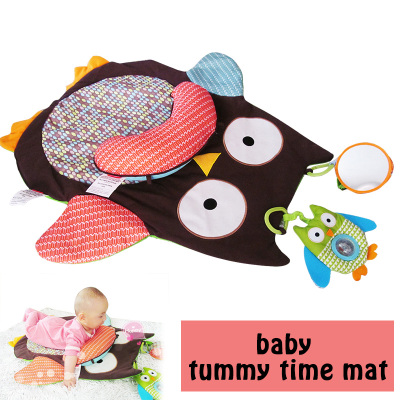 Zoo tummy time mat zoo infant owl crawling pad mat